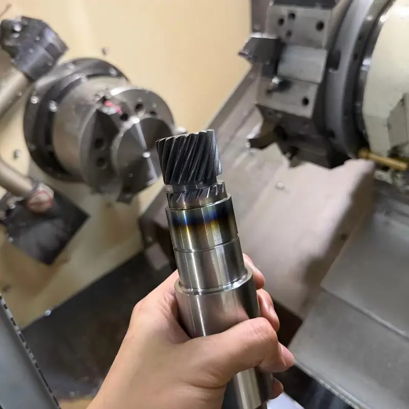 Custom Helical Gear Shaft Assembly for Industrial Transmission Systems